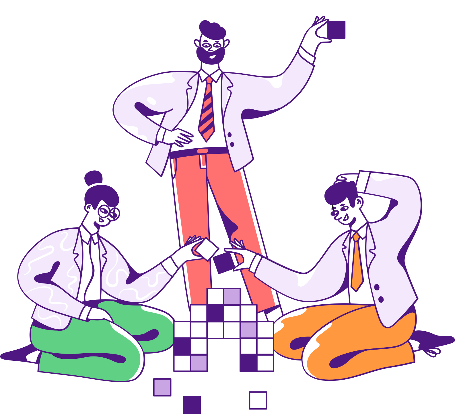 Teamwork in office